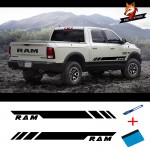 Car Vinyl Side Stripes Stickers Auto Graphics Decals Auto Sport Styling Vinyl Car Sticker for Dodge Ram Pickup